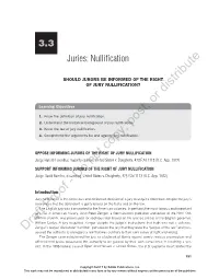 Juries: Nullification