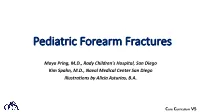 Pediatric Forearm Fractures