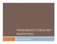 Probabilistic Public-Key Encryption