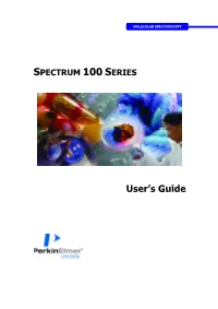 Spectrum 100 Series User's Guide
