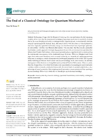 The End of a Classical Ontology for Quantum Mechanics?