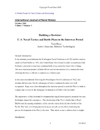 The Evolution of Fleet Tactical Doctrine in the USN 1922-1941