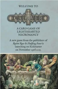 A Card Game of Lighthearted Necromancy a New