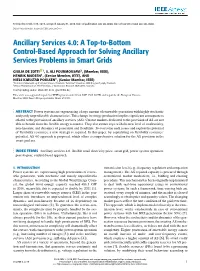Ancillary Services 4.0: a Top-To-Bottom Control-Based Approach for Solving Ancillary Services Problems in Smart Grids