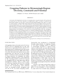 Cropping Patterns in Mymensingh Region: Diversity, Constraint and Potential