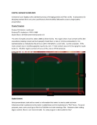 Digital Signage Guidelines