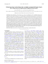 Finding Storm Track Activity Metrics That Are Highly Correlated with Weather Impacts