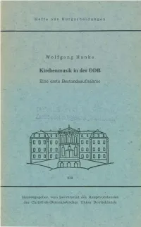 Kirchenmusik in Der DDR