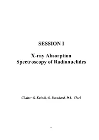 Speciation, Techniques and Facilities for Radioactive Materials At