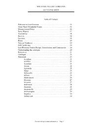 Table of Contents