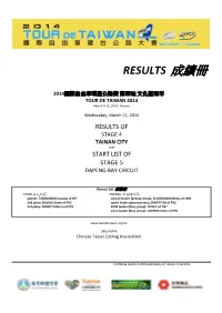 Tdt2014 Results Stage