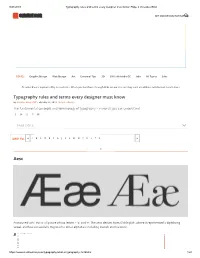 Typography Rules and Terms Every Designer Must Know Aesc Aperture