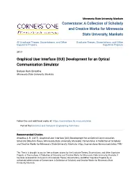 Graphical User Interface (GUI) Development for an Optical Communication Simulator