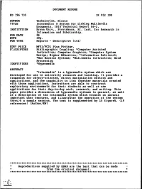 Intermedia: a System for Linking Multimedia Documents. IRIS