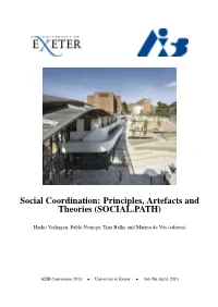 Social Coordination: Principles, Artefacts and Theories (SOCIAL.PATH)