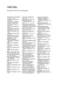 Author Index