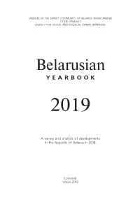 Belarusian Y E a R B O O K 2019