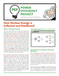 How Nuclear Energy Is Collected and Distributed