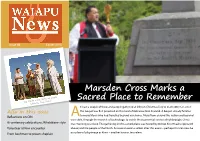 Marsden Cross Marks a Sacred Place to Remember