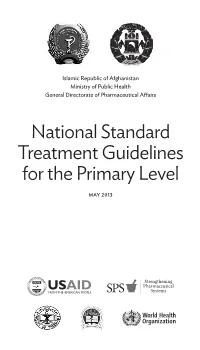 National Standard Treatment Guidelines for the Primary Level