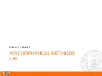 Psychophysical Methods Z