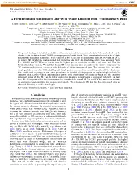 A High-Resolution Mid-Infrared Survey of Water Emission from Protoplanetary Disks