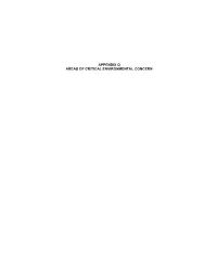 Appendix Q Areas of Critical Environmental Concern