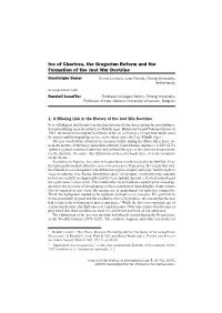Ivo of Chartres, the Gregorian Reform and the Formation of the Just War Doctrine