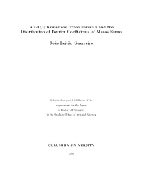 Kuznetsov Trace Formula and the Distribution of Fourier Coefficients