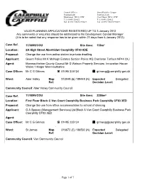 Page 1 of 7 VALID PLANNING APPLICATIONS REGISTERED UP