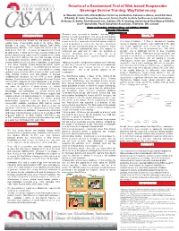 Results of a Randomized Trial of Web-Based Responsible Beverage