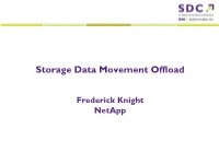 Storage Data Movement Offload