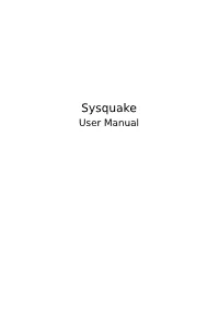 Sysquake User Manual 2 Sysquake User Manual ©1999-2012, Calerga Sàrl