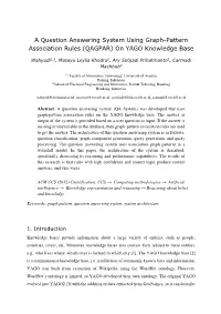 A Question Answering System Using Graph-Pattern Association Rules (QAGPAR) on YAGO Knowledge Base