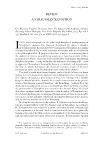 A Straussian Xenophon