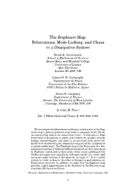 Bifurcations, Mode Locking, and Chaos in a Dissipative System