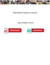 Nasa Apollo Guidance Computer
