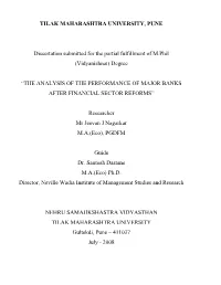 TILAK MAHARASHTRA UNIVERSITY, PUNE Dissertation