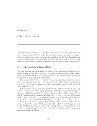 Chapter 5 Hash Functions