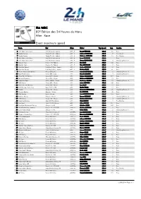 Event Maximum Speed Race 82º Edition Des 24 Heures Du Mans FIA