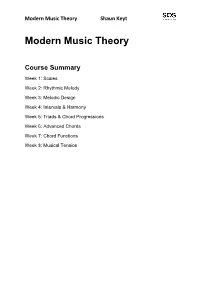 Modern Music Theory Course Notes.Pdf