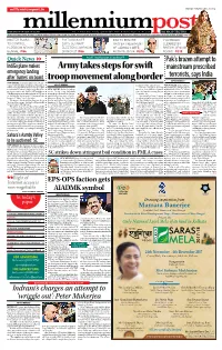 Army Takes Steps for Swift Troop Movement Along Border