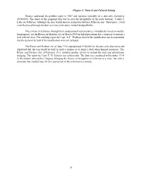 Chapter 2: Natural and Cultural Setting