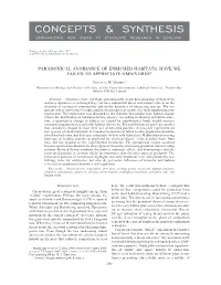 Concepts & Synthesis