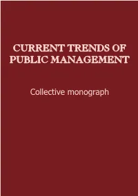 Current Trends of Public Management Current