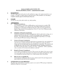 Fall 2019 Vanguard/Gemini Rulebook