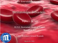 Hematologic Disorders