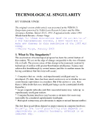 Technological Singularity