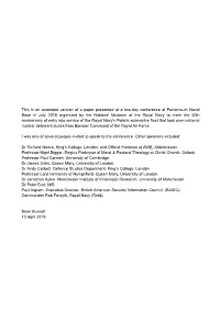 This Is an Amended Version of a Paper Presented at a Two-Day Conference
