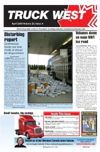 Volumes Down on Main NWT Ice Road